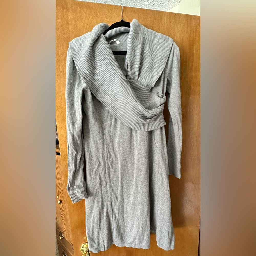 Athleta Gray Long Sleeve Sweater Dress